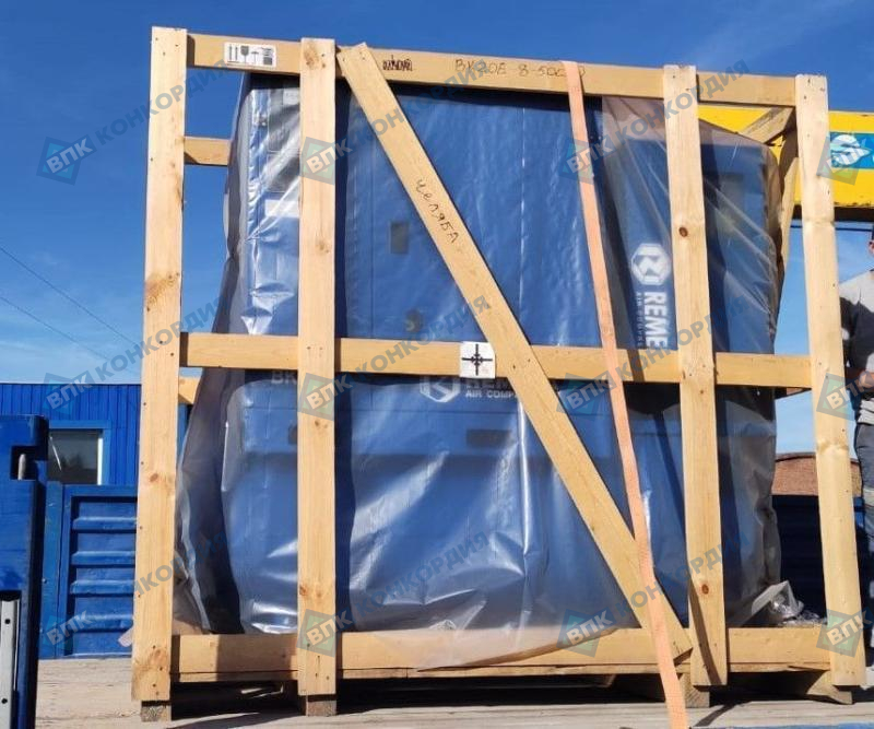 Отгрузка винтового компрессора Remeza ВК20Е-8-500Д и ресиверов REMEZA РВ 500.11.00, REMEZA РВ 900.10.11, REMEZA РВ 270.11.02 в г. Челябинск